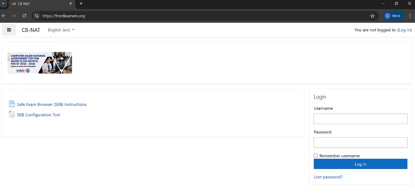 Course page showing all parts
